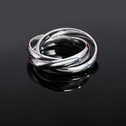 925 Sterling Silver Three Round Rings For Woman Luxury Fine Jewelry Accessories Wholesale  Everything