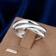 925 Sterling Silver Three Round Rings For Woman Luxury Fine Jewelry Accessories Wholesale  Everything
