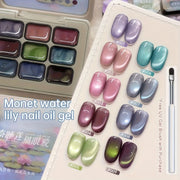 MORDDA 9 Colors Cat's Eye Magnetic Nail Gel Soaking UV LED Gel Salon Female Nail Art Tools Fashion Holographic Nail Art