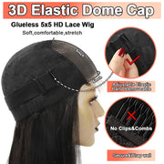 13*6 HD Lace Frontal Wig Human Hair Wigs Curly Wig Full Lace Front Water Wave HD Transparent Lace Frontal Wig 5*5 HD Closure Wig