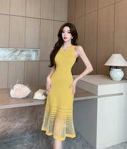 Dresses for Women Black SMidi Woman Dress Party Evening Night Club Prom Casual Youth G Fashion Summer 2025 Retro Sensual Sexy X