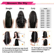 250% 13x6 Hd Frontal Body Wave Human Hair Pre-plucked Lace Brazilian Remy Straight Wave With Hd 13x4 Front Wig