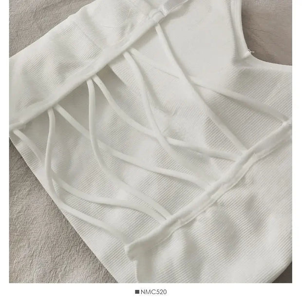 Womens Tops Sexy Tank Top Women Built in Bra Solid Color Camis for Women Crop Top Off Shoulder Sleeveless Camisole 2024 New