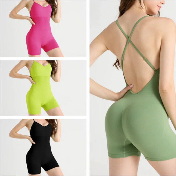 Gym Yoga Wear Sport High Waist Short Pocket Run Women Sportswear Fitness Outfi Push Up Quick Drying Summer Cycling Clothing Pink