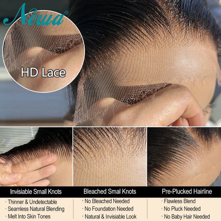 Ultra Fitted HD Lace Wig Pre Plucked Natural Hairline Glueless HD Lace Closure Wig Bleached Knots Body Wave Invisible HD Lace Wi