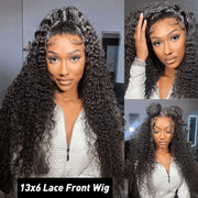 13x6 Hd Lace Frontal Wig Curly Human Hair Wigs  32 Inch Deep Wave Water Wave Lace Frontal Wigs