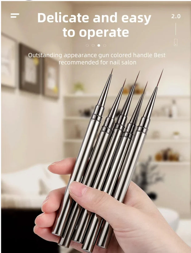 Nails Art Liner Brushes Elongated Lines Striping Drawing Painting 6/9/12/15/18/25mm Nail Design Pen Professional Manicure Tool