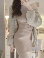 Dresses for Women  Elegant Sexy Sleeveless  Back Textured Mini Skinny Dress New Fashion Summer Casual PTKPCC