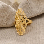 Rings for Women Gold Color Fashion Jewelry Rings Woman Girl,Wholesale Arab Jewelry Symbol of Wealth