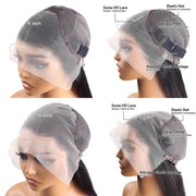 Deep Wave Human Hair Wigs 13X6 Hd Lace Frontal Wig Water Wave Lace Front Wigs Curly Brazilian Wigs 200 Density 40 Inch For Women