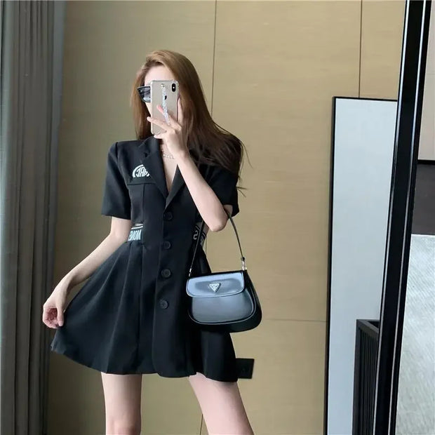 Dresses for Women 2025 Woman Dress Short Mini Black Clothes Korean Style Chic and Elegant Pretty X Sensual Sexy Y2k Fashion Sale