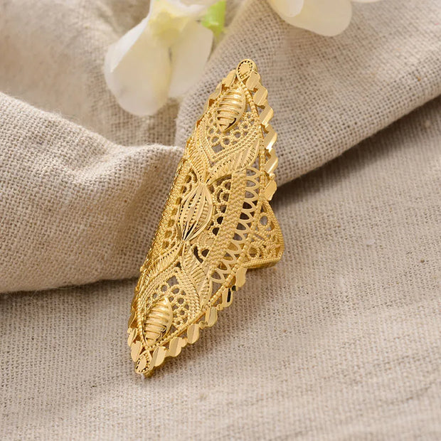 Rings for Women Gold Color Fashion Jewelry Rings Woman Girl,Wholesale Arab Jewelry Symbol of Wealth
