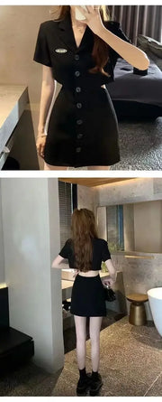 Dresses for Women 2025 Woman Dress Short Mini Black Clothes Korean Style Chic and Elegant Pretty X Sensual Sexy Y2k Fashion Sale