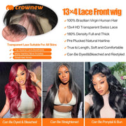 HD Lace Wig 13x6 Human Hair Body Wave Human Hair Wigs 13X4 Lace Front Human Hair Wig 150% Pre Plucked Body Wave Wigs Human Hair