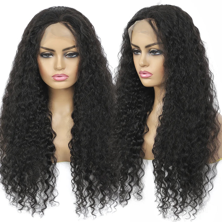 13x6 Hd Lace Frontal Wig Curly Human Hair Wigs  32 Inch Deep Wave Water Wave Lace Frontal Wigs