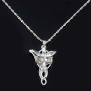 Movie Lord Of The Rings Necklace Elf Princess Yavin Twilight Star Crystal Pendant Women's Necklace Jewelry Gift