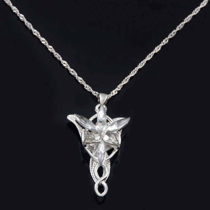 Movie Lord Of The Rings Necklace Elf Princess Yavin Twilight Star Crystal Pendant Women's Necklace Jewelry Gift