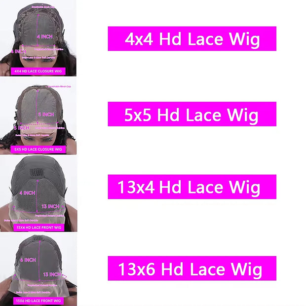 13x6 HD Lace Front Wig 613 Blonde Body Wave Hair Wig 13x4 HD Transparent Lace Wigs 100% Human Hair 4x4 5x5 HD Lace Closure Wig