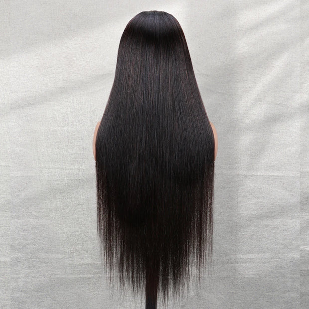 13x4 HD Lace Front Wigs Human Hair 180 Density Straight HD Lace Frontal Wigs Pre Plucked with Baby Hair Hairline