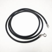 Necklace for Women PU Leather Buckle 925 Sterling Silver Black Jewelry Men Accessories Wholesale Fashion Chain simpe neck