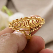 Rings for Women Gold Color Fashion Jewelry Rings Woman Girl,Wholesale Arab Jewelry Symbol of Wealth
