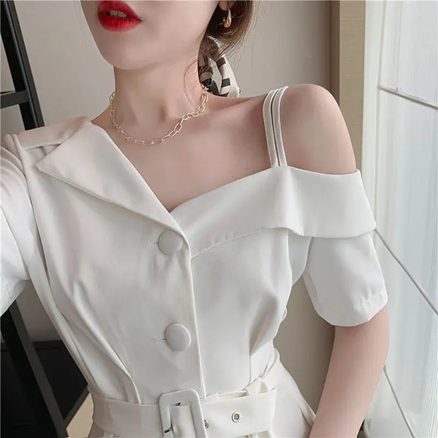 Dresses for Women 2025 Silk Clothes Formal Occasion Blazer Woman Dress Satin Chiffon Mini Short Sensual Sexy One-piece New In X