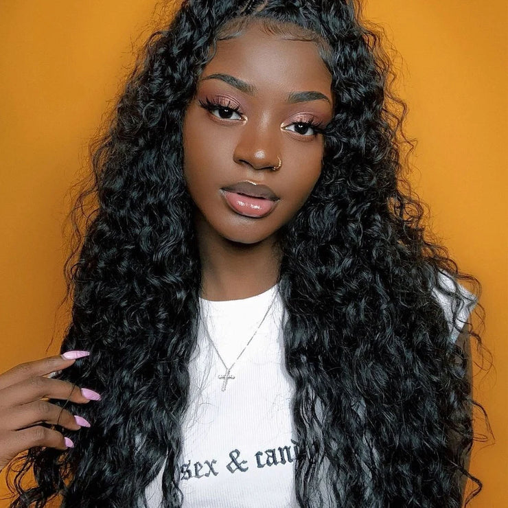 13x6 Hd Lace Frontal Wigs Loose Deep Wave Wigs Brazilian Women Curly Human Hair 30 40 Inch Deep Water Wave 13x4 Lace Front Wig