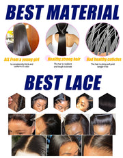 HD Lace Wig 13x6 Human Hair Body Wave Human Hair Wigs 13X4 Lace Front Human Hair Wig 150% Pre Plucked Body Wave Wigs Human Hair