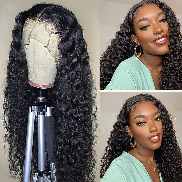 13x6 Hd Lace Frontal Wigs Loose Deep Wave Wigs Brazilian Women Curly Human Hair 30 40 Inch Deep Water Wave 13x4 Lace Front Wig