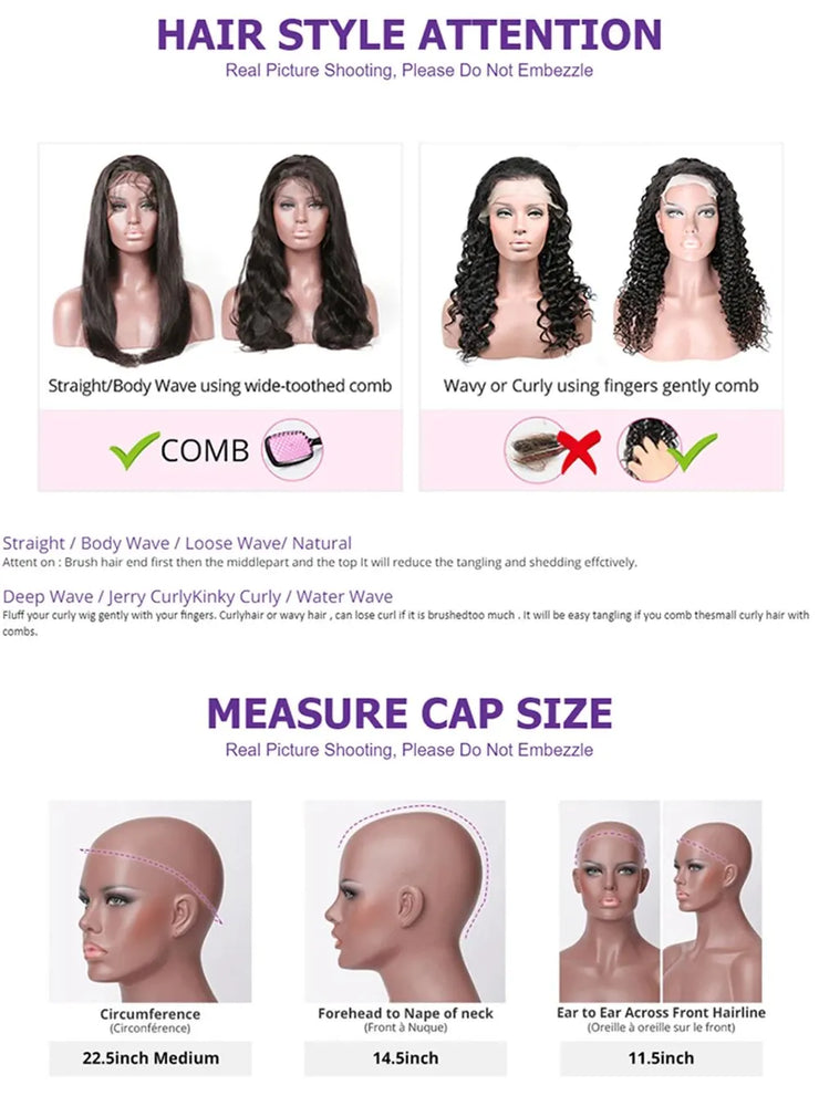 250 Density 13x6 Hd Lace Frontal Wigs Brazilian 32 34 40 Inch Deep Wave Curly  Human Hair Wigs 100% For Black Women Preplucked