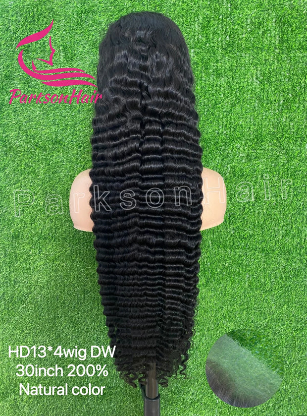 Real HD 13x4 Lace Front Human Hair Wigs For Women Deep Wave Brazilian Pre-Plucking 13x6 HD Swiss Lace Frontal Wig Human Hair
