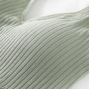 Bra Tops Summer V Neck Rib Crop Tank Top With Detachable Bra Pads Sleevelss Solid Color Backless Sporty Bra Top