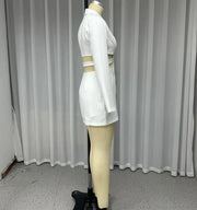 Dresses for Women 2023 Elegant Ruffle Hem Long Sleeve V-Neck Blazer Dress Button Blazer Work Formal Dresses Commuting