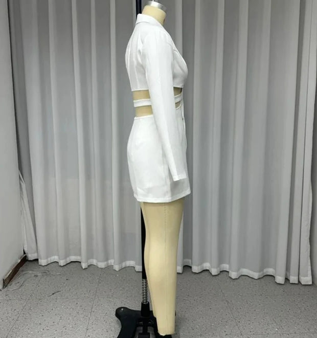 Dresses for Women 2023 Elegant Ruffle Hem Long Sleeve V-Neck Blazer Dress Button Blazer Work Formal Dresses Commuting