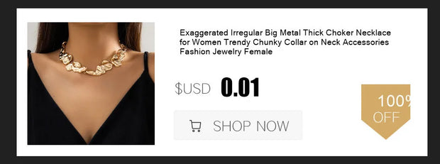 Elegant Simple Chunky Circle Torques Necklace for Women Trendy Choker Collar 2023 Fashion Jewelry on the Neck Accessories Female