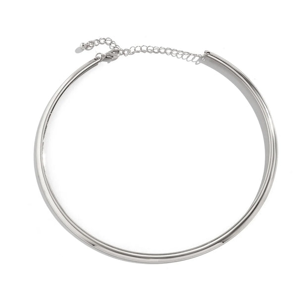 Elegant Simple Chunky Circle Torques Necklace for Women Trendy Choker Collar 2023 Fashion Jewelry on the Neck Accessories Female