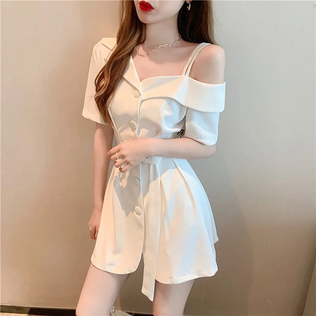 Dresses for Women 2025 Silk Clothes Formal Occasion Blazer Woman Dress Satin Chiffon Mini Short Sensual Sexy One-piece New In X