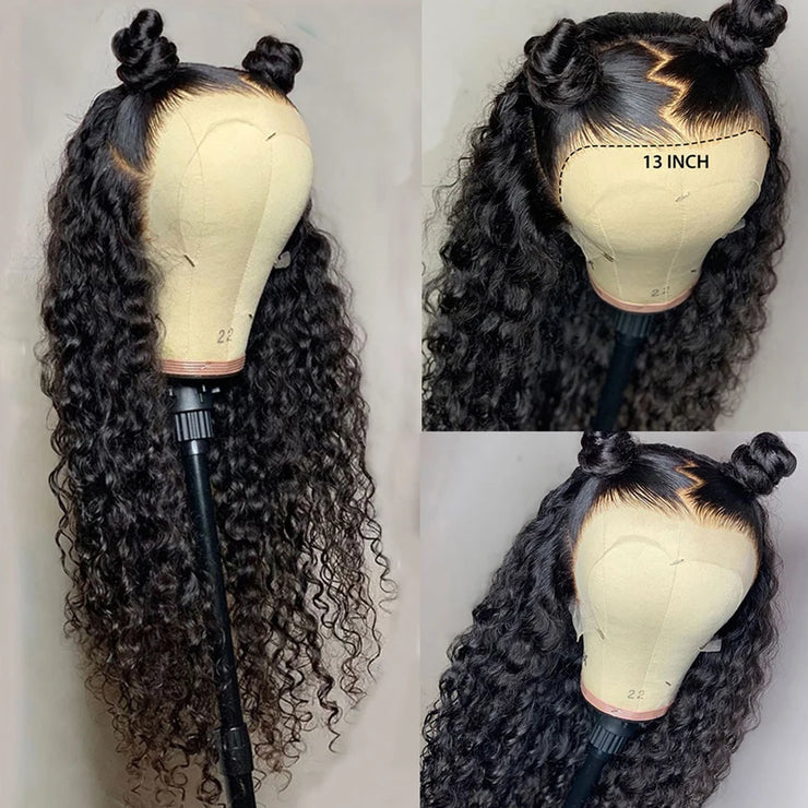 13x6 Hd Lace Frontal Wigs Loose Deep Wave Wigs Brazilian Women Curly Human Hair 30 40 Inch Deep Water Wave 13x4 Lace Front Wig