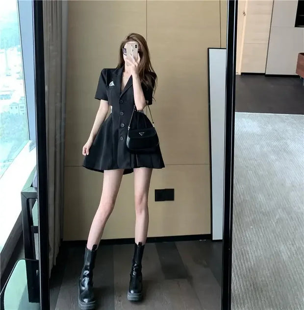 Dresses for Women 2025 Woman Dress Short Mini Black Clothes Korean Style Chic and Elegant Pretty X Sensual Sexy Y2k Fashion Sale