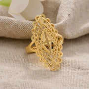 Rings for Women Gold Color Fashion Jewelry Rings Woman Girl,Wholesale Arab Jewelry Symbol of Wealth