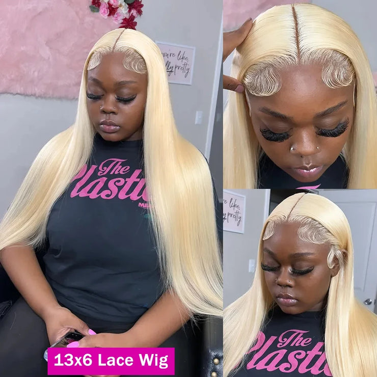 613 Hd Lace Frontal Wig 13X6 Blonde Lace Front Wig 13X4 Bone Straight Lace Front Wigs Human Hair Hd Lace Wig 13X6 Human Hair