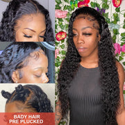 42 Inch Curly wigs Deep Wave Frontal Wig 13x6 Hd Lace Frontal Wig Brazilian Pre Plucked Glueless 13x4 Human Hair Wigs For Women