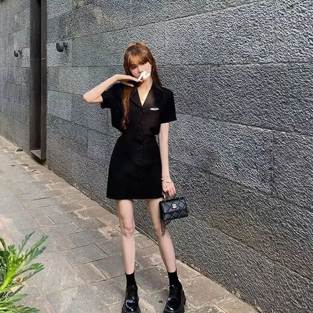 Dresses for Women 2025 Woman Dress Short Mini Black Clothes Korean Style Chic and Elegant Pretty X Sensual Sexy Y2k Fashion Sale