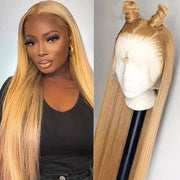 13x6 Red Straight HD Lace Front Wig Pre-Plucked Glueless Long Straight 99j Burgundy Synthetic Lace Front Wigs For Black Women