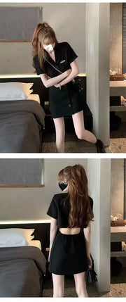 Dresses for Women 2025 Woman Dress Short Mini Black Clothes Korean Style Chic and Elegant Pretty X Sensual Sexy Y2k Fashion Sale