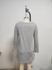 Dresses for Women European and American autumn and Winter Elegant Everyday Loose Party Dress Buttons Long Sleeve Dress