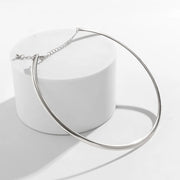 Elegant Simple Chunky Circle Torques Necklace for Women Trendy Choker Collar 2023 Fashion Jewelry on the Neck Accessories Female