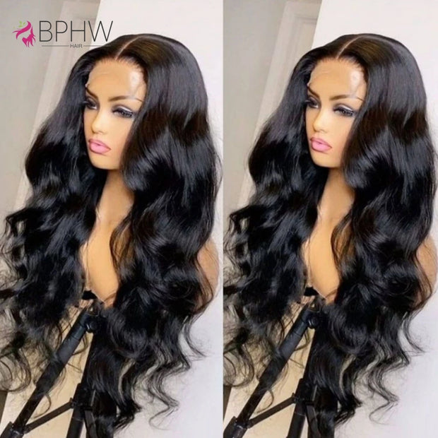 High Density 30 Inch 13x4 Lace Front Wig Body Wave HD Lace Frontal Human Hair Wig 200 Density 4x4 Loose Wave Closure Wig BPHW