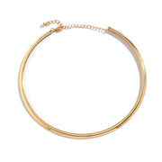Elegant Simple Chunky Circle Torques Necklace for Women Trendy Choker Collar 2023 Fashion Jewelry on the Neck Accessories Female