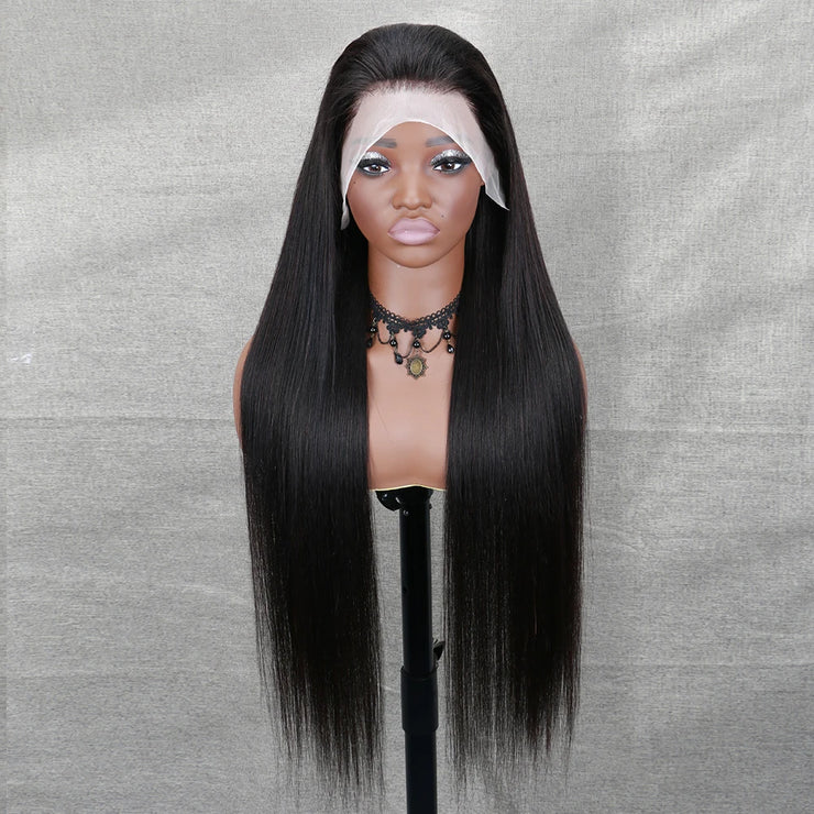 13x4 HD Lace Front Wigs Human Hair 180 Density Straight HD Lace Frontal Wigs Pre Plucked with Baby Hair Hairline